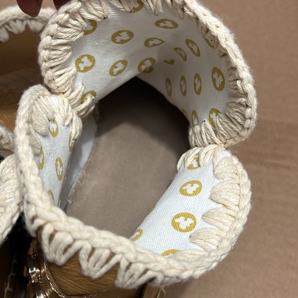 Free People x Mou Jaws Jute Ankle Boots Size EU 38 or US 7.5 NEW - Picture 12 of 14